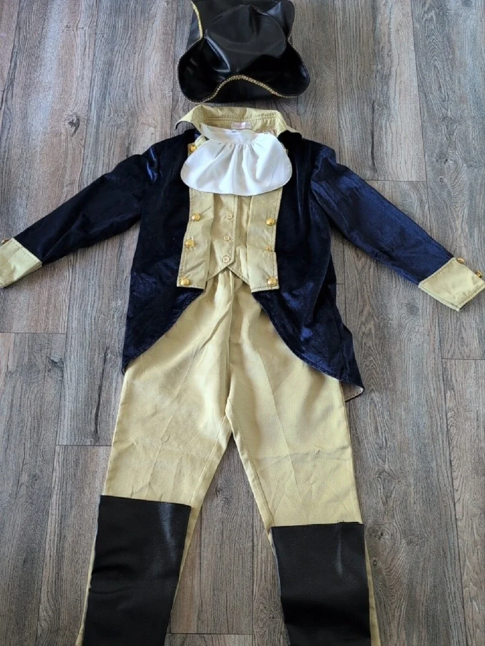 RELIBEAUTY Washington Costume Boys Hamilton American Colonial Uniform Size 10